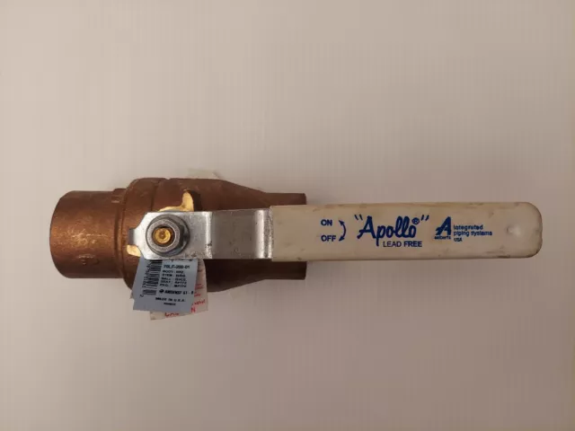 Apollo 70LF-208-01 Lead-Free Bronze Sweat x Sweat Ball Valve, Lever, 2" Pipe Sz