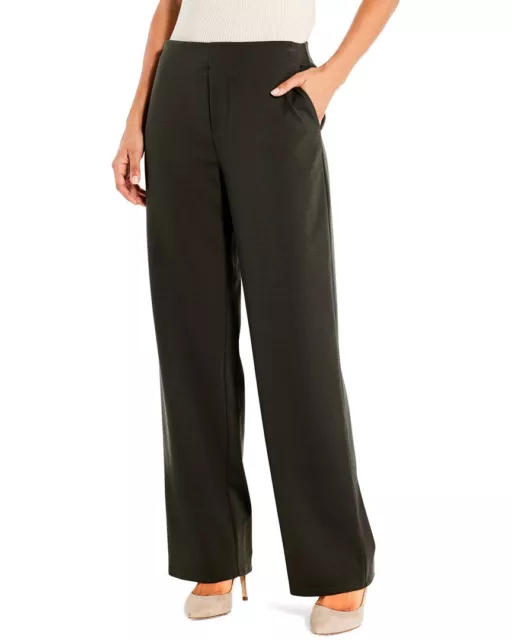 Nic+Zoe Drapey Ponte Wide Leg Ankle Pant Women's