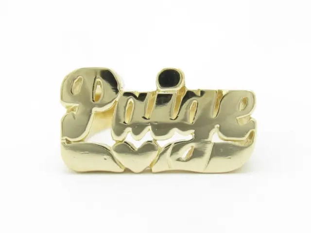 14 Karat Gelbgold maßgeschneiderter Namensring "Paige" alle Namen verfügbar handgefertigter Ring