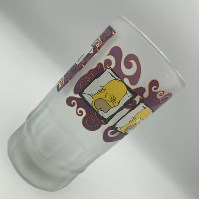 Vintage The Simpsons Homer Simpson Frosted Glass Beer Stein/Tankard 1999 Fox 2