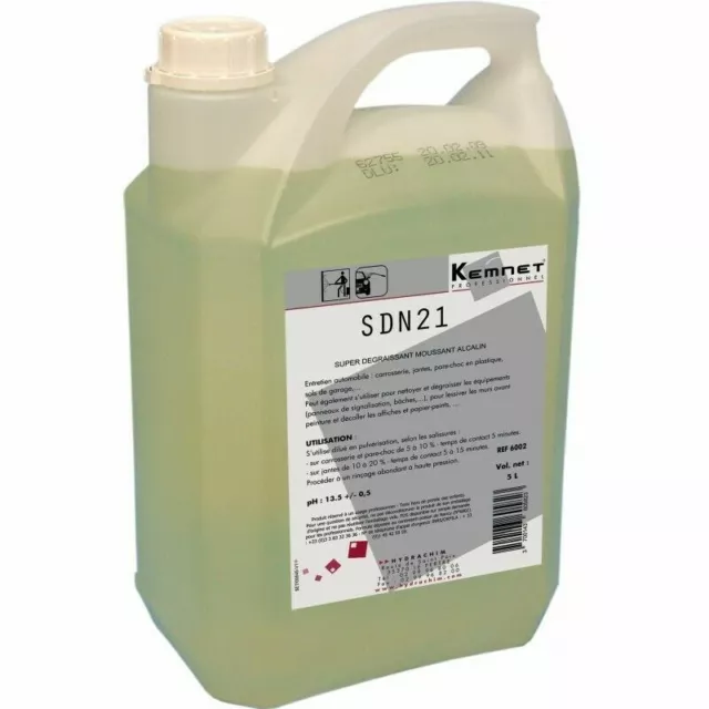 Super  Dégraissant alcalin -  bidon de 5L - SDN 21