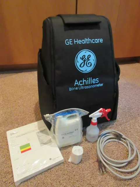 GE Lunar Achilles EXPII Bone Densitometer QUS portable, case and more - TESTED!