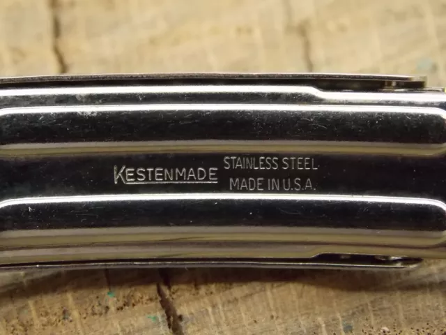 Kestenmade Vintage Watch Band 19mm Mens Deployment Stainless Steel Unused NOS 3