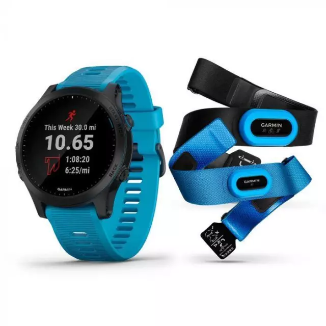 Garmin Forerunner 945 TRI Bundle HRM GPS Multisport Watch Blue