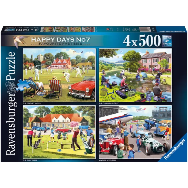 Ravensburger 500 Piece Jigsaw Puzzles Happy Days No 7 Favourite Pastimes