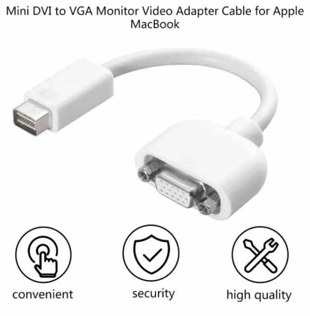 Mini DVI vers VGA moniteur vidéo câble adaptateur pour MacBook adaptateur **