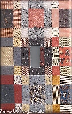 Light Switch Plate & Outlet Covers QUILT PATTERNS ~ CIVIL WAR NINE PATCH