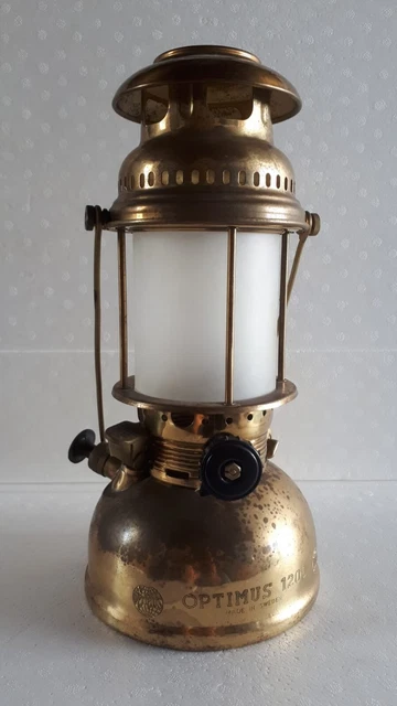 Lanterne à Pétrole Vintage Primus No.1020 – Suède – Laiton – Fonctionnelle