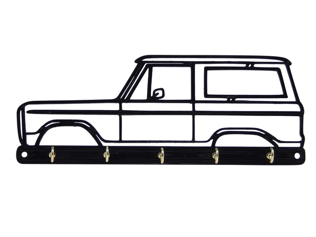 1966 Classic Ford Bronco Key Rack Hook Hanger Holder Entryway Organizer for Wall