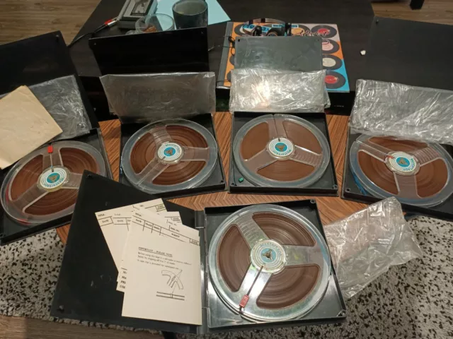 mystery used Mastertape reel to reel tapes LOT OF 5