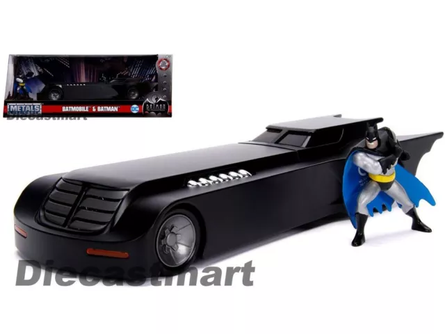 Jada 1:24 Animated Series Batmobile with Batman Figure DC 30916 Movie Diecast