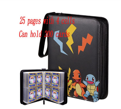 Noir Porte-Cartes de Jeu avec séparateur Amovible Brappo étui Rigide de Transport Voyage Sac de Rangement pour Pokemon Trading Cards 