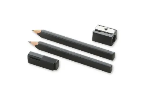 Moleskine Black Pencils - 2 Pencils, Cap And Sharpener (General merchandise)
