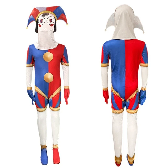 THE AMAZING DIGITAL Circus Costume Pomni Cosplay Jumpsuit Outfit