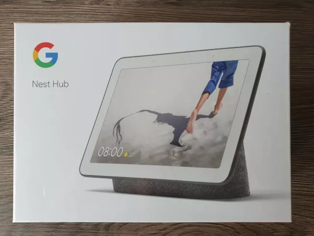 Google Nest Hub Smart Display Sprachsteuerung WLAN Bluetooth Carbon NEU&OVP