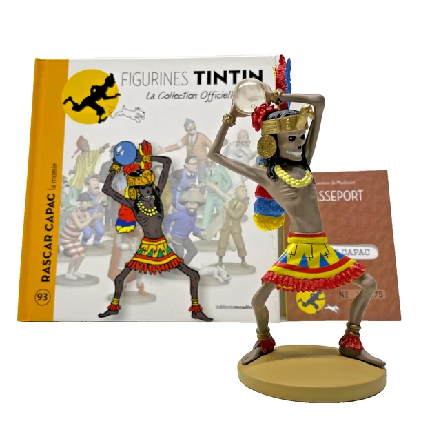 Figurine Tintin – La Momie Rascar Capac – Collection Officielle N°93 – Résine