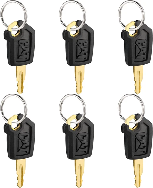 Cat Keys for Caterpillar Heavy Equipment Part #5P8500, 6-Pack