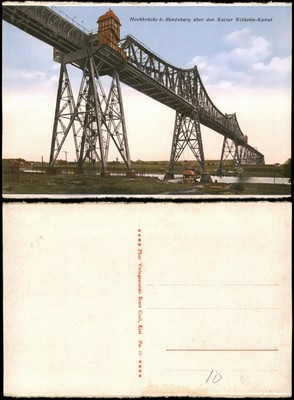 RENDSBURG HOCHBRÜCKE B. Rendsburg über den Kaiser WilhelmKanal 1922