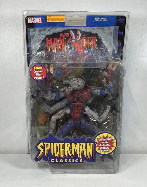SPIDER-MAN CLASSICS MAN-SPIDER Action Figure 6 inch Toy Biz 2000 New