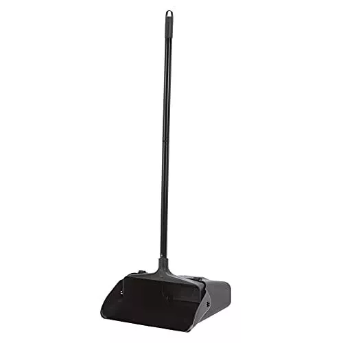 Genuine Dust Pan With Long Handle Lobby Dustpan Metal Upright Store Kitchen