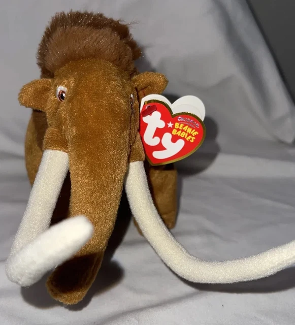 Ty Beanie Baby Manny Wooly Mammoth Ice Age Movie Plush Stuffed Animal 2009 Tags