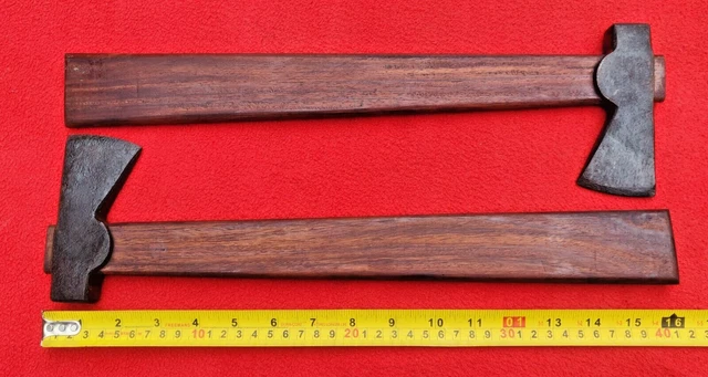 2pc Hand forged 18th Century Tomahawk Axe with Rosewood Handle