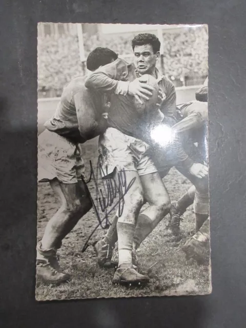 Autographe Michel Celaya sur carte    Rugby 4