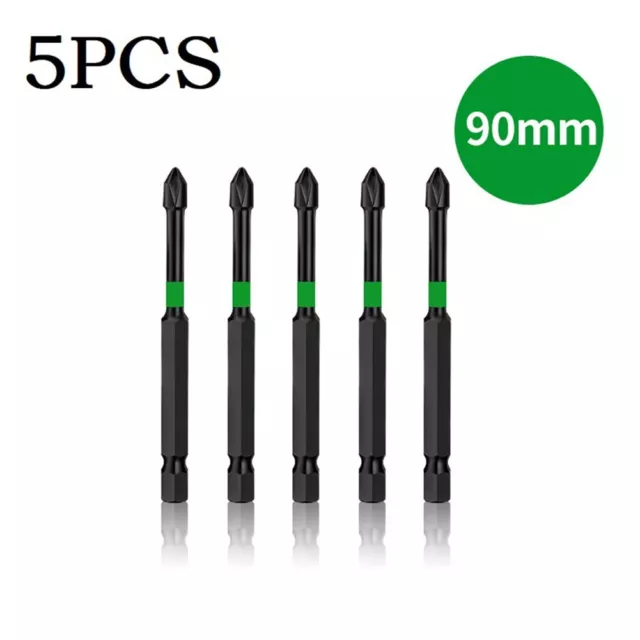 Batch Head Impact Drill Bit Alloy Steel Cross Screwdriver Kit Magnetic