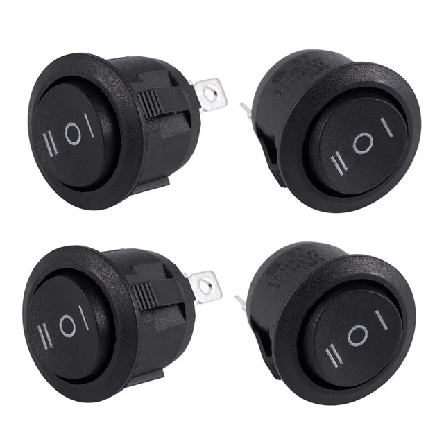 4 x AC 6A / 250V 10A / 125V 3 pin SPDT ON / OFF / ONE 3 position round BooS9Z1