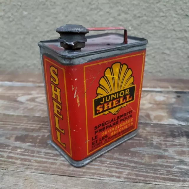 Shell Junior Blechdose Sammler um 1930