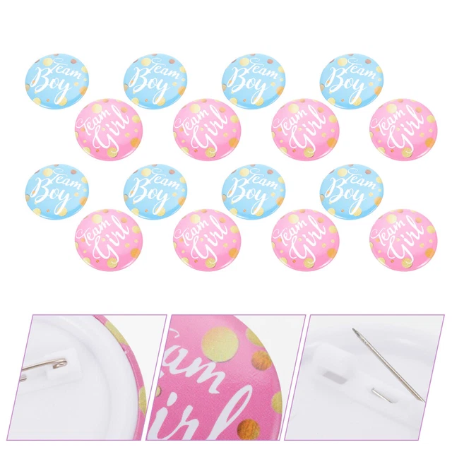 60 piezas broche decorativo fiesta pin bebé temas fiesta insignia ornamento fiesta