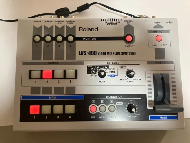 ROLAND EDIROL LVS-400 4-Channel Video Mixer Switcher Used