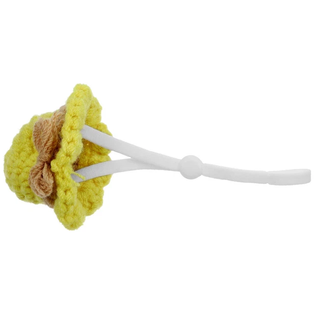 Sombrero de Hámster Mini Animales Pequeños Sombrero Precioso Tejido a Mano Sombrero Pequeño con Ajustable