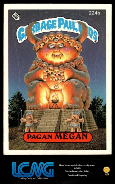 1986 Garbage Pail Kids Series 6 Trading Card - 224b Pagan MEGAN