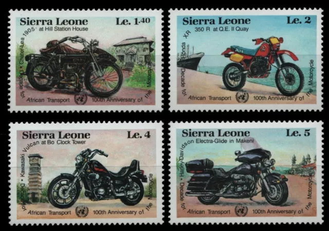 Sierra Leone 1985 - n. Michel 831-834 ** - nuovo di zecca - moto / moto