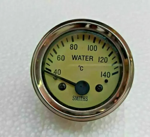 Smiths Replica 52 mm elektrisches Wassertemperaturmessgerät, Creme Magnolia