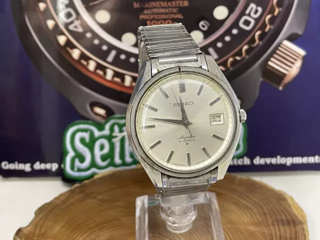 VINTAGE SEIKO SKYLINER 6222-8000 DIASHOCK 21 Jewels Hand-winding/ Spares Repair