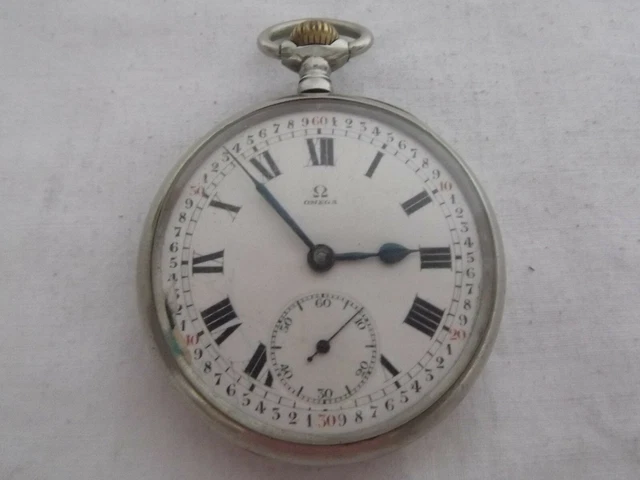 Bella Vecchio Herren-Taschenuhr " Omega " #8019