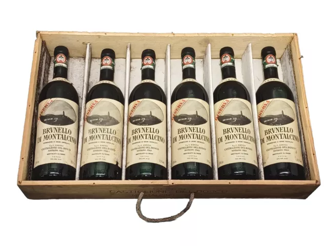 Vino 1978 Brunello Di Montalcino Castiglione Del Bosco Riserva 6 Bottiglie 75 cl