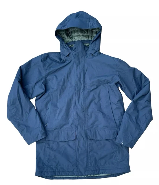NEW MOUNTAIN HARDWEAR Waterproof Seraction Jacket in Dark Blue Dry Q Elite M 265.99 PicClick