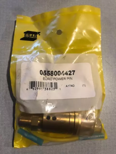 Esab Welding 0558004427 New Style Euro Body / Power Pin NIB
