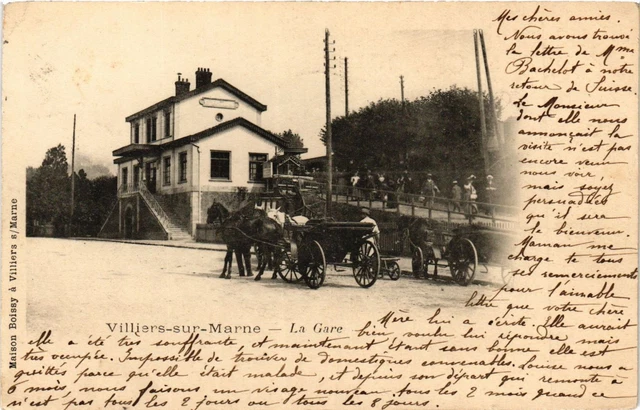 CPA AK VILLIERS-sur-MARNE - La Gare (390445)