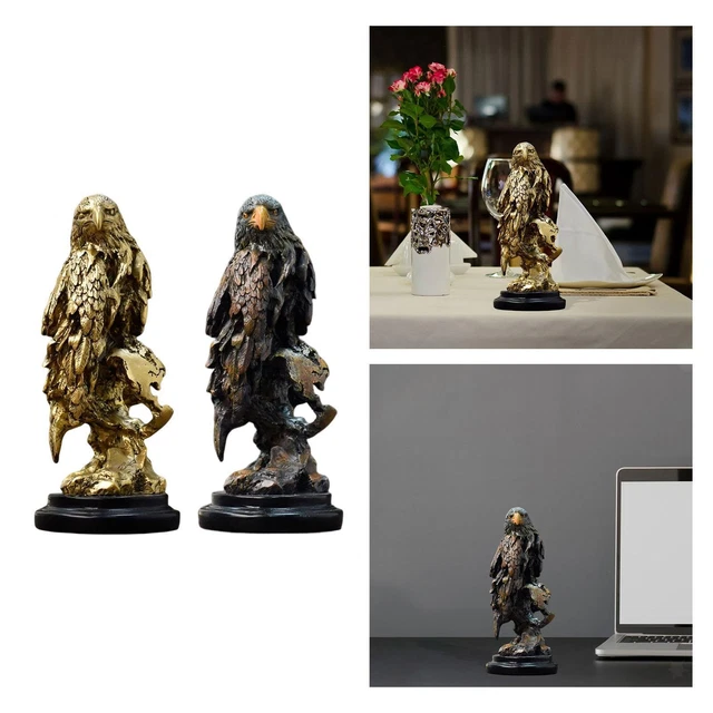 Aigle Statue Figurine Animal Statues Artisanat pour Bureau Décoration De