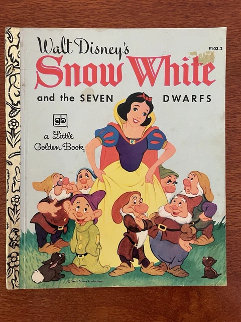VINTAGE LITTLE GOLDEN Book Walt Disneys Snow White & The Seven Dwarfs ...