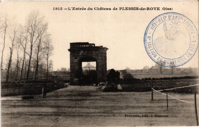 CPA AK L'Entrée du Chateau de PLESSIS de ROYE (423307)