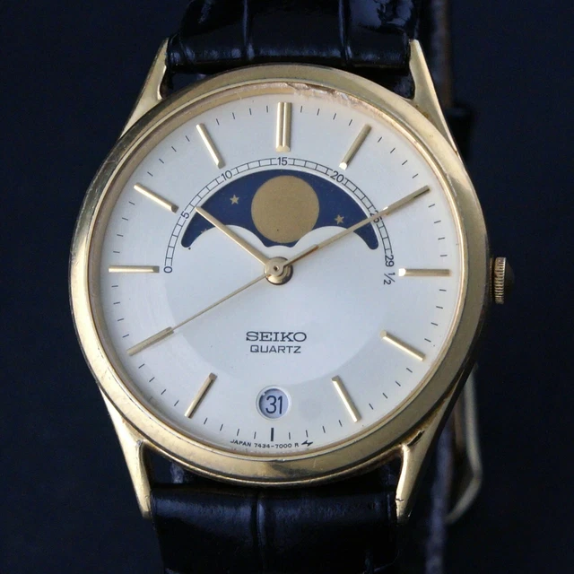 seiko moonphase 7434 7008, enorm affär av 65% 