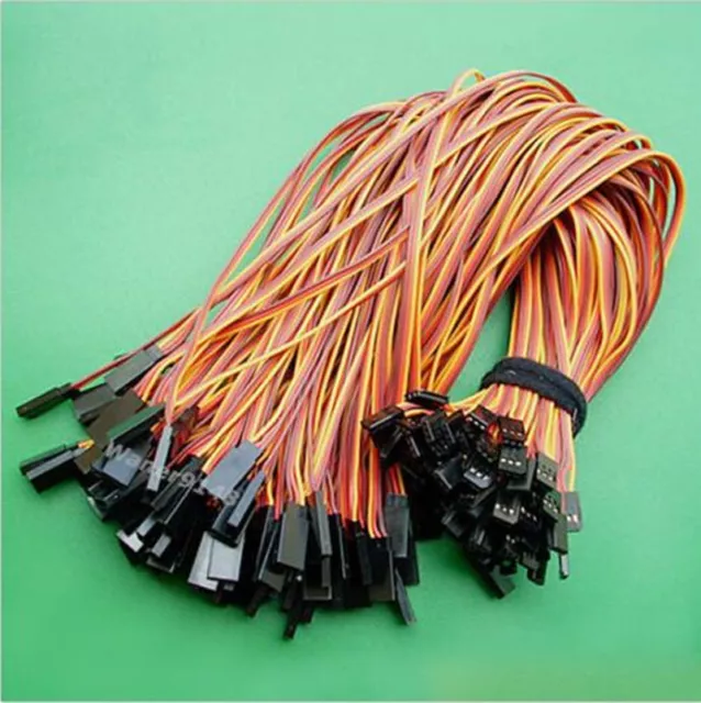 50 Pcs 30cm Servo Cable Extension Extend Lead Wire 22awg