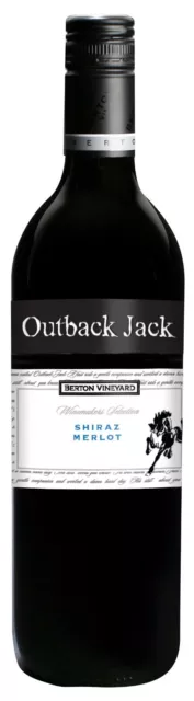 Outback Jack 2019 Shiraz Merlot 12x750ml Australian Red Wine