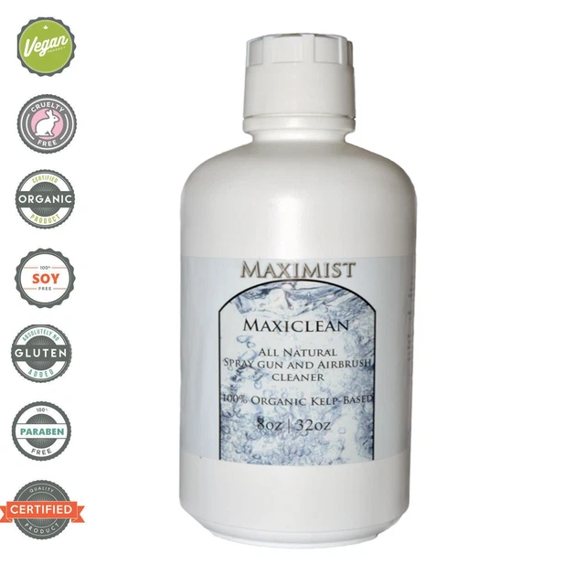 Limpiador de equipo de pistola bronceada en aerosol 100% orgánico MaxiClean - 64 oz (2-32 oz)