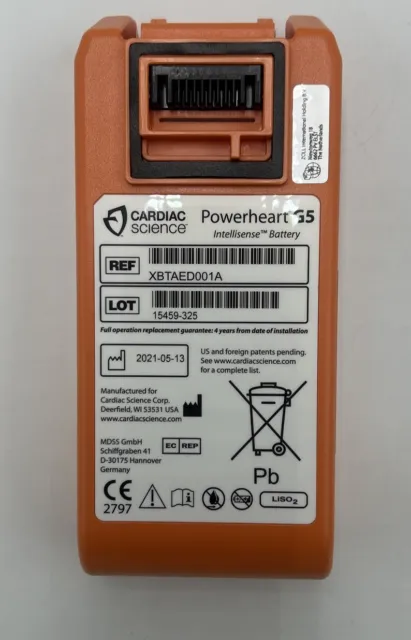 Cardiac Science Powerheart G5 Intellisense Battery XBTAED001A